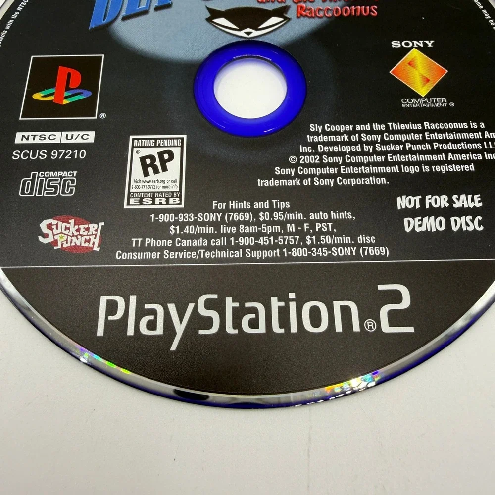 Sony PlayStation 2 Sly Cooper and the Thievius Raccoonus Demo Disc SCUS 97210